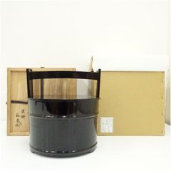 塗師 茶平一斎 真手桶水指 共箱 茶道具 - メルカリ
