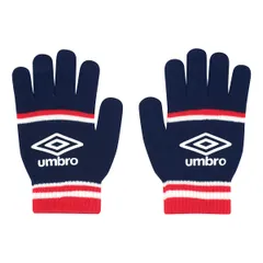 アンブロ(UMBRO) サッカー ジュニアニットグローブ Fサイズ ネイビー×レッド(NVRD) UUDYJD55のサムネイル