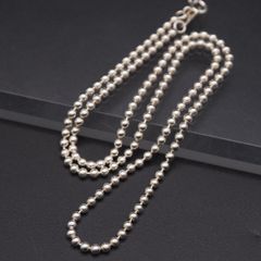 あんしん精品'純銀(999刻印)ブレス＃DoubleWrap2.5㍉球二連ウェア