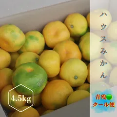 【訳あり‼️クール便‼️】唐津産　ハウスみかん　青4.5Ｋ　【家庭用】のサムネイル