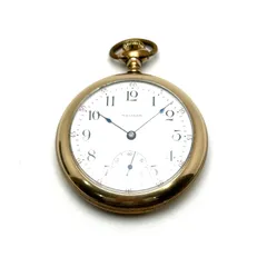 メンズ 【不動】WALTHAM 懐中時計 15JEWELS 手巻き式 H.W.W.Co