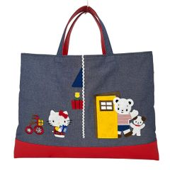 新品未使用】familiar ハローキティ × familiar デニムバッグ - メルカリ