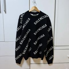 BALENCIAGA ロゴ 総柄 ニット セーター - メルカリ
