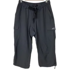 【中古】　MILLET　クロップドパンツ　七分丈　ウエストゴム　ベルト　ジップフライ　ワンポイント　アウトドア　古着　/1151のサムネイル