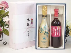 夏の贈り物お中元 感謝の贈り物ボックス 辛口スプマンテスパークリングワインと国産ワインセット(山梨県産葡萄100％使用 マスカットベーリーA赤ワイン ライトボディ(山梨県)720mlフィリペッティ ゴールド ブリュット (イタリア) 750mlのサムネイル