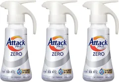 【新品】アタックZERO 3個セット ワンハンドタイプ 380g 洗濯用濃縮洗剤 液体洗剤 花王 最高峰の消臭 洗たく洗剤 抗菌 防カビのサムネイル