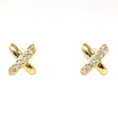 K18YG ピアス ダイヤモンド 0.05ct 総重量約1.0g