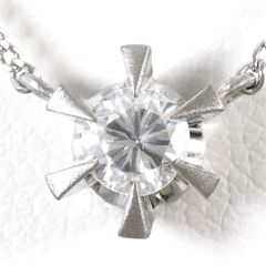 PT/プラチナ PT850/プラチナ ネックレス ダイヤモンド 0.31ct I1 鑑定