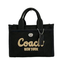 ✨美品✨コーチ　カーゴトート 20 2way ターンロック　キャンバス　ブラック ✨美品✨コーチ カーゴトート 20 2way ターンロック キャンバス