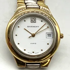 TB650【お買い得】GIVENCHY 腕時計 デイト付き ゴールド×シルバーコンビカラーのサムネイル