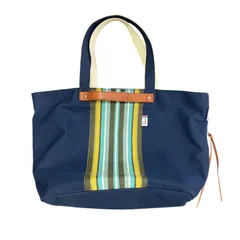 ROOTOTE　ルートート　LES TOILES DU SOLEIL　キャンバストートバッグ　マルチカラー　紺　ネイビー　古着のサムネイル