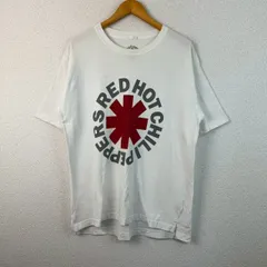 GU ジーユー RED HOT CHILI PEPPERS レッドホットチリペッパーズ Tシャツ アスタリスクロゴ ホワイト L メンズ 古着 グランジ ストリートのサムネイル