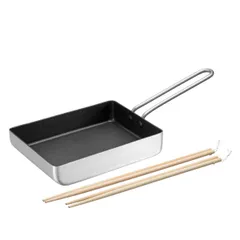 デリミーズ IH対応 エッグパン 13×18cm 菜箸付 MB-3029のサムネイル