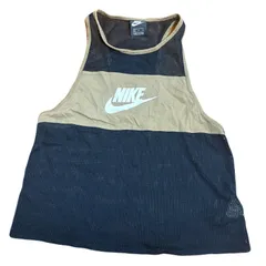 NIKE ナイキ　メッシュタンクトップ　XLサイズ　カーキ　ブラックのサムネイル