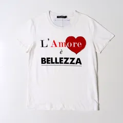 DOLCE&GABBANA ドルチェアンドガッバーナ 半袖Ｔシャツ サイズ36 L'Amore e BELLEZZA イタリア製 ブランド古着【中古】20241011/RA1484のサムネイル