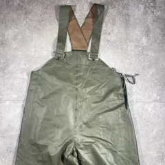 60's スウェーデン軍 ラバーパンツ ウェットウェザーパンツ MILITARY ミリタリー サロペット オーバーオール メンズのサムネイル