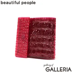 ビューティフルピープル 財布 レディース メンズ beautiful people 三つ折り財布 ブランド 小さめ コンパクト ミニ財布 かわいい nothing to hide vinyl card wallet 512001 redのサムネイル