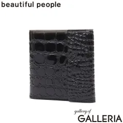 ビューティフルピープル 財布 レディース メンズ beautiful people 三つ折り財布 ブランド 小さめ コンパクト ミニ財布 かわいい nothing to hide vinyl card wallet 512001 deepblackのサムネイル