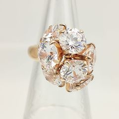 star jewelry 925 12号 ブラウン マルチ ジルコニア リング - メルカリ