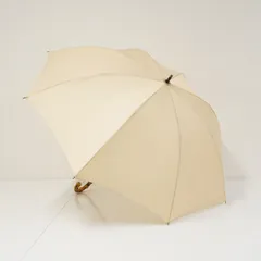 傘 HANWAY ハンウェイ USED美品 Couturier petit クチュリエ プチ ベージュ 無地 シンプル UV 日本製 56cm S4153のサムネイル