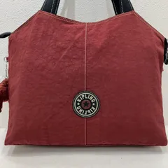 5478　Kipling キプリング　トートバッグ　ボストンバッグ　大きめトート　大きめ　大容量　レディース　軽量　チャーム付き　モンキー　ゴリラ　ポケット多数　レッドブラウンのサムネイル