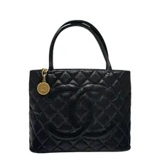 シャネル CHANEL 復刻トート A01804 ブラック キャビアスキン レディース トートバッグのサムネイル