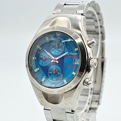 SEIKO 7T62-0BX0 クロノグラフ 青文字盤 動作未確認 - メルカリ