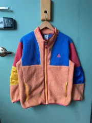 ナイキ ACG フリース ジャケット オレンジ ブルー XL