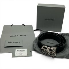 BALENCIAGA クロコ型押し BBロゴ ベルト - メルカリ
