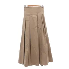 ダブルスタンダードクロージング ダブスタ DOUBLE STANDARD CLOTHING プリーツスカート ベージュ ロング丈 /SX ■GY20のサムネイル
