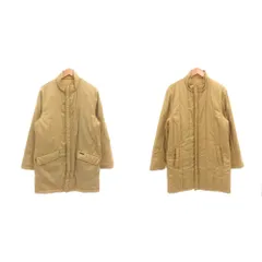 クロコダイル CROCODILE リバーシブル 中綿コート ミドル丈 ハーフ スタンドカラー ジップアップ L ベージュ /GV ■GY50のサムネイル