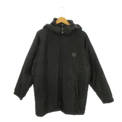 エムシーエム MCM Legere 中綿ジャケット 上着 M 黒 ブラック フード付き スタンドカラー ジップアップ ロゴ /MN12 ■GY01のサムネイル