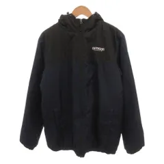 アウトドアプロダクツ OUTDOOR PRODUCTS ジャケット LL フード付き 裾リブ 切り替えデザイン ロゴ刺繍 黒 ブラック 紺 ネイビー /YF ■GY11のサムネイル
