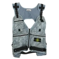 STONE ISLAND ストーンアイランド 7215960e1 CIELO シエロ ロゴワッペン ミリタリー ベスト ライトブルー系【中古】のサムネイル