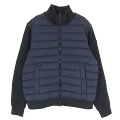 Herno ヘルノ JP000111U-52075-9200 ヘルノ ハイブリッド ブルゾン スウェットジャージー ダウン ロゴ ネイビー系 46【中古】のサムネイル