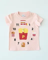 【チークルーム】ポテトの時計 Tシャツ / ピンク　CHEEKROOM　460172-PK-26MSのサムネイル