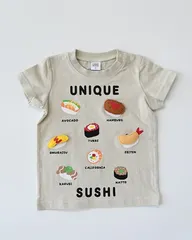 【チークルーム】ユニーク寿司 Tシャツ / アイボリー　CHEEKROOM　460177-IV-26MSのサムネイル