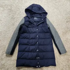 (ヴィンテージボックス) LACOSTE ラコステ 日本版 正規品 ダックダウン フーディー ダウンジャケット ロング丈 レディース 95 サイズのサムネイル