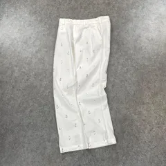 TOMMY HILFIGER トミーヒルフィガー チノパン ジップフライ コットン イカリ 灯 総柄 ホワイト メンズ W34 L32 大きいサイズのサムネイル