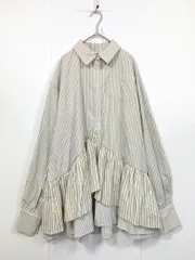 新品 CIAOPANIC チャオパニック ネクタイ付きティアードチュニックシャツ ワンピース sizeONE/ベージュ ■■◎レディースのサムネイル