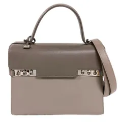 デルヴォー DELVAUX タンペート MM ショルダーバッグ カーフ シルバー金具 グレージュ レディース【中古】のサムネイル