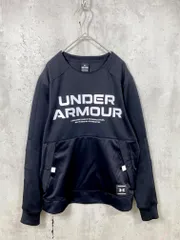UNDER ARMOUR アンダーアーマー UAパフォーマンス ニット ハイブリッド クルー スウェット sizeSM/黒 ■■ メンズのサムネイル