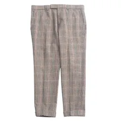 ■美品■GUCCI グッチ パンツ サイズ50 スラックス テーパード グレンチェック 七分丈 イタリア製 ブランド古着【中古】20250616/RA5110のサムネイル