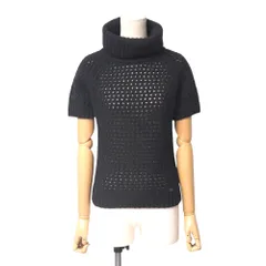FOXEY BOUTIQUE フォクシー ブティック ニット サイズ38 セーター 半袖 タートルネック ローゲージ ロゴ ブランド古着【中古】20250611/RA5132のサムネイル