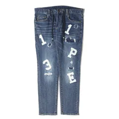 1piu1uguale3 ウノ ピュ ウノ ウグァーレ トレ パンツ インディゴ サイズ:L 1PIU1UGUALE3 RELAX ロゴアップリケ ストレッチ スリム デニムパンツ ボトムス ジーンズ ジーパン【メンズ】【中古】のサムネイル
