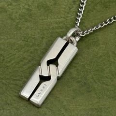 超美品】GUCCI ペンダント トップ925＋社外喜平チェーン 男女兼用