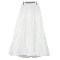 meri リバーシブルコットンフレアスカート ホワイト - メルカリ
