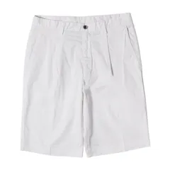 【美品】GERMANO ジェルマーノ パンツ ホワイト 白 サイズ:44 24SS BEAMS F 別注 コットンギャバジン 1プリーツ ショーツ イタリア製 ボトムス ショートパンツ コラボ【メンズ】【中古】のサムネイル