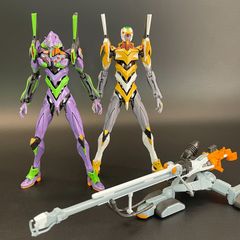 숍 한정 할인 쿠폰 발행중 에반게리온 RG[미검품/정크, 결품 다수, 본체만] 초호기/영호기/양전자포 세트품 완성품 조립 완료 MG HG 건프라 Gunpla 2909