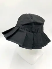 JEANASIS ジーナシス Casselini別注 バケットハット プリーツフレア ハット 黒 ■◆ レディースのサムネイル